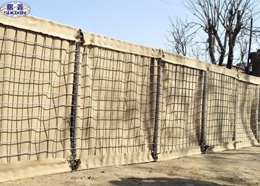 Army Defensive Hesco Barrier, Lưới Gabion Box Wall 4.0 Mm Dây lò xo