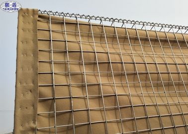 Dây hàn lưới Hàng rào quân sự Hesco với vải địa kỹ thuật