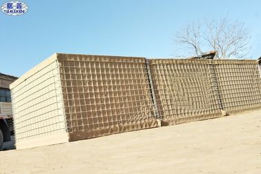 Bảo mật lắp ráp Hàng rào phòng thủ Hesco Mil 3 Tường chắn đầy cát