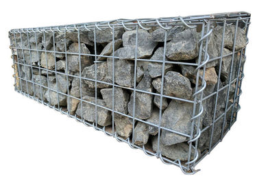 Lồng sắt Galfan dày 3 mm Gabes lưới hàn cho tường đá