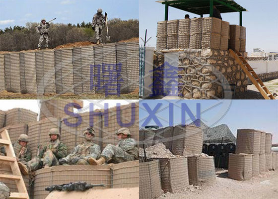 Tiêu chuẩn Quân đội Mạ kẽm nóng 5m Hàng rào đầy cát