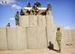 Bức tường cát màu nâu quân sự Hesco Barrier, bức tường giữ chân Gabion