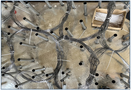 MZP Hướng ngại vật đường dây tầm nhìn thấp 0,5-0,9mm Màng phòng thủ xe tăng 5