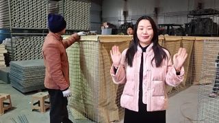 Rào chắn hàn mạ kẽm Rào chắn pháo đài Tường lũ cát