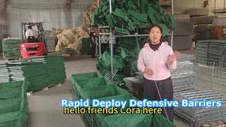hàng rào phòng thủ - trưng bày lắp ráp nhà máy
