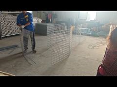 Gabion hàn chu vi mạ kẽm cho hàng rào phòng thủ