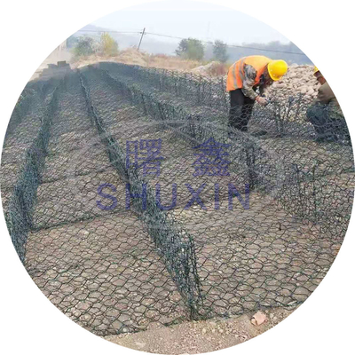 Nệm Gabion mạ kẽm Lưới sắt cho tường chắn