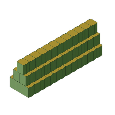 chống rỉ sét kiểm soát lũ lụt hàn Hesco Barrier Gabion Box cho phòng thủ hàng rào tường giữ