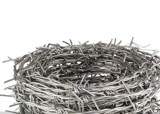 1.8mm Double Strand Twist truyền thống Hot Dip Galvanized Steel Barbed Wire Coils