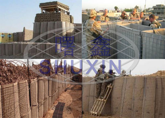 Loại phòng thủ Quân sự COC Hàng rào cát lấp đầy 7,62cm X 7,62cm