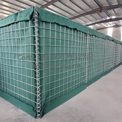An toàn thép bảo vệ lưới hộp Gabion hàng rào phòng thủ thêu galvanized Gabion cát đầy tường