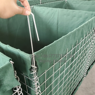 An toàn thép bảo vệ lưới hộp Gabion hàng rào phòng thủ thêu galvanized Gabion cát đầy tường
