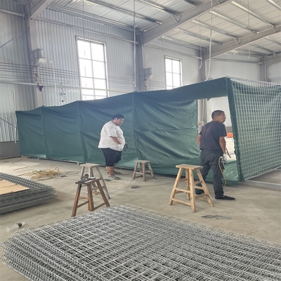 Galvanized hàn lưới hàng rào phòng thủ phòng chống lũ lụt Cage chống nổ