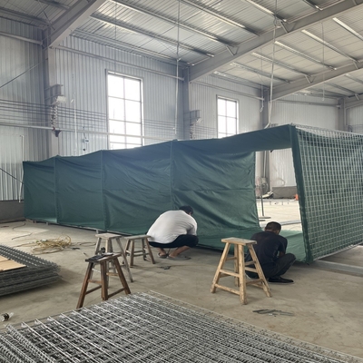 Hot Galvanized Tăng lực kéo cao Galfan hàng rào phòng thủ Blast Wall