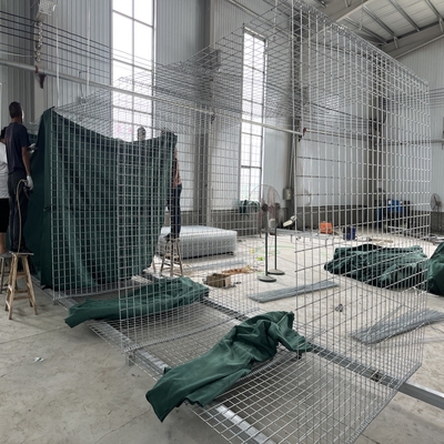 Hot Galvanized Tăng lực kéo cao Galfan hàng rào phòng thủ Blast Wall