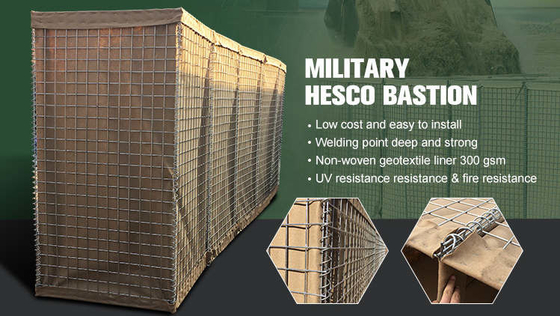 Hot Galvanized Tăng lực kéo cao Galfan hàng rào phòng thủ Blast Wall