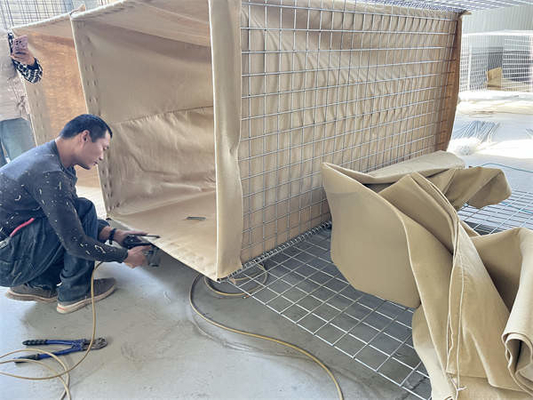 Galvanized phòng thủ rào cản Galfan hàn Gabion lót Geotextile vải để kiểm soát lũ lụt
