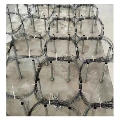 Tầm nhìn thấp Đường dây dệt galvanized Rào cản chống xe tăng Rào cản lưới dây lưới bẫy lưới