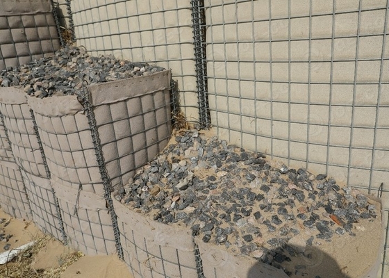 Bảo vệ hiệu quả quân sự Hesco Rào cản phòng thủ Rào cản để bắn