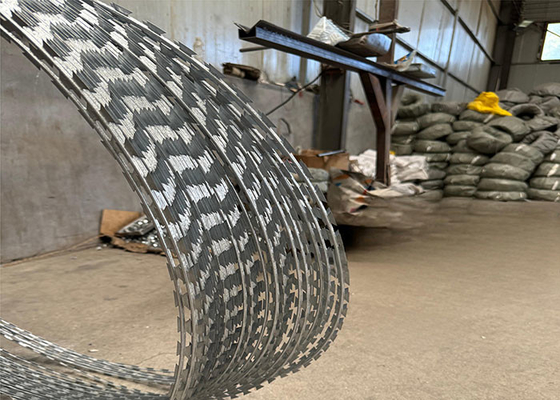 An ninh Single Coil Blade Razor Wire Mesh Khu vực hạn chế lý tưởng