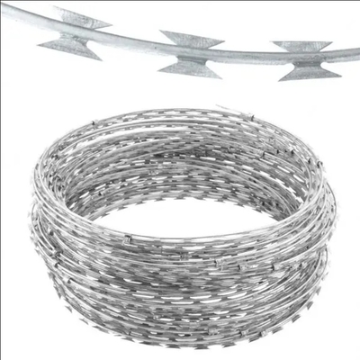 BTO-22 Concertina Wire Điện Galvanized Nigeria Coi dây thép gai Coi dây thép giá Per Roll