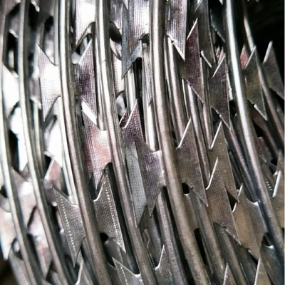 BTO-22 Concertina Wire Điện Galvanized Nigeria Coi dây thép gai Coi dây thép giá Per Roll