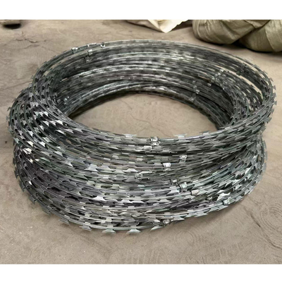 Hot Dip an ninh hàng rào dây thép gai cạo dao cạo thép cạo chống rỉ sét sợi