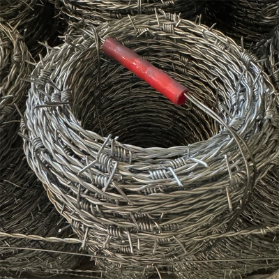 25mm sợi dây thép gai galvanized chống trộm sợi dây thép gai an ninh sợi dây thép gai hàng rào 12 gauge thép carbon thấp sợi dây thép gai galvanized Pakistan sợi dây thép gai với chứng chỉ CE