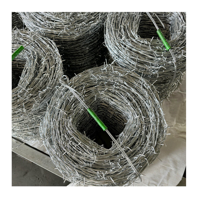 Cross Barbed Wire biện pháp phòng thủ chống ăn mòn Galvanized hàn Barbed Wire