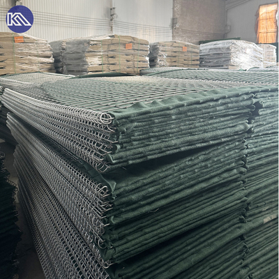 MIL1 1.37m cao Galfan phủ dây Gabion hàn với Geotextile lớp quân sự HESCO rào cản lũ lụt trong thị trường Mỹ