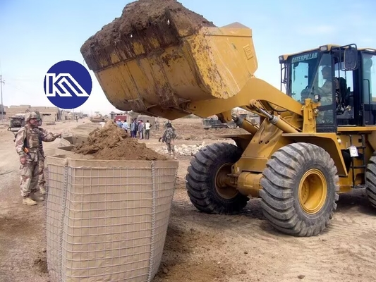 Chất liệu chống nổ Gabion Mesh Box Floating Perimeter Rào chắn phòng thủ