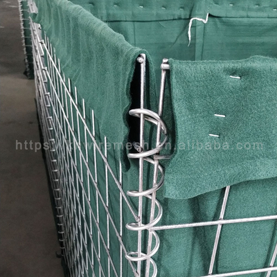 Quân đội cát đầy nặng nhựa bảo vệ pháo đài rào cản Hesco Blast Wall