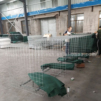 Các hàng rào bảo vệ pháo đài phòng thủ / hàng rào bảo vệ sông với Geotextile màu xanh lá cây / cát ở Burkina Faso