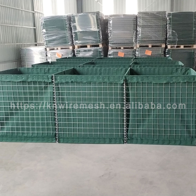 Các hàng rào bảo vệ pháo đài phòng thủ / hàng rào bảo vệ sông với Geotextile màu xanh lá cây / cát ở Burkina Faso