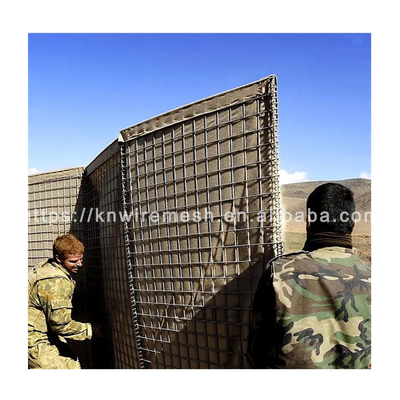 Quân đội cát đầy nặng nhựa bảo vệ pháo đài rào cản Hesco Blast Wall