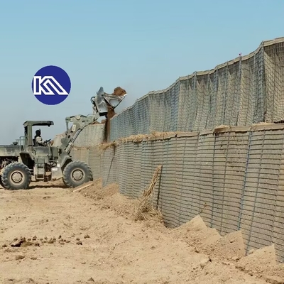 Chống ăn mòn Đường chắn Gabion hạng nặng Galfan Lớp phủ Mi10 Đường chắn phòng thủ cho tường hỗ trợ khẩn cấp