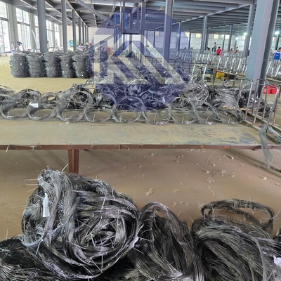 Chướng ngại vật không rõ ràng hàng rào an ninh dây lưới hàng rào MZP rối rắm khó có thể nhận thấy Chướng ngại vật 10х10х1.4m dây chống xe tăng