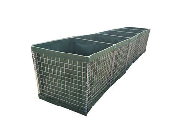 10 Mil Quân đội Hesco rào chắn chiều cao 1m chiều rộng 1m Lớp với Geotextile