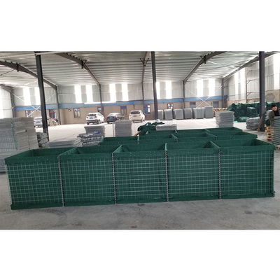 Thép hàn mạ kẽm Rào cản quân sự Đá lấp đầy Tường lũ lụt phòng thủ