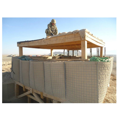 Di động hàn vuông quân sự cát tường Hesco Barrier 3x3 inch