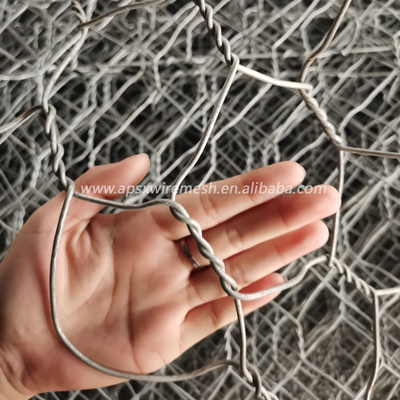 Rọ đá bằng kim loại tráng nhựa PVC Tường chắn