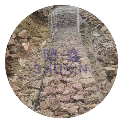 Ba giỏ Gabion xoắn mạ kẽm nóng hình lục giác cho dự án bảo vệ sông
