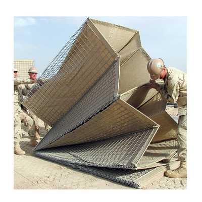 Hàng rào phòng thủ quân sự hình vuông của SGS Hàng rào Gabion 300GSM ở Ghana