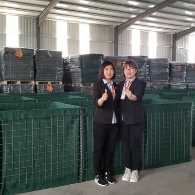 Kích thước tiêu chuẩn Hàng rào phòng thủ mạ kẽm Hesco SX-19 chống ăn mòn