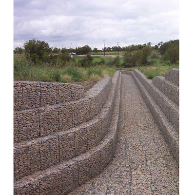 độ bền cao Lưới lục giác Gabion Rock Wall 4x1x1M không rỉ sét