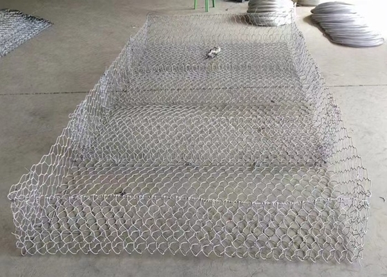 80x100mm 3mm dây kẽm hexagonal Gabion giỏ