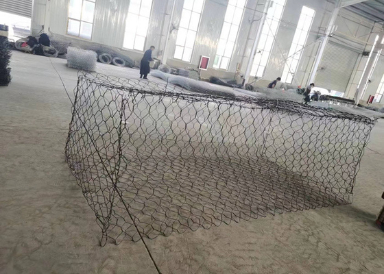 2x1x1 kích thước lỗ 60 * 80 Gabion Basket sử dụng trên thị trường Tanzania