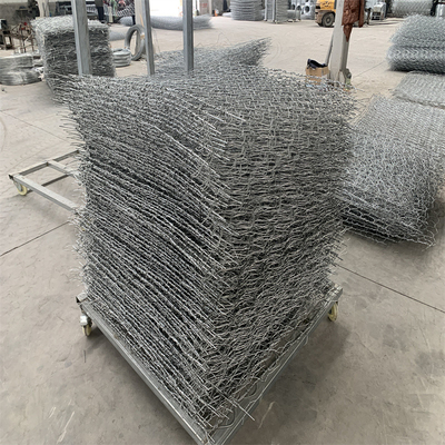 Hàng rào dây 2.0mm-4.0mm Giỏ Gabion Sắt Gabion Rock Cage Chống ăn mòn