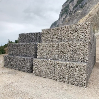 Hộp Gabion mạ kẽm xoắn kép Bảo vệ chống ăn mòn lưới dây Gabion hình lục giác