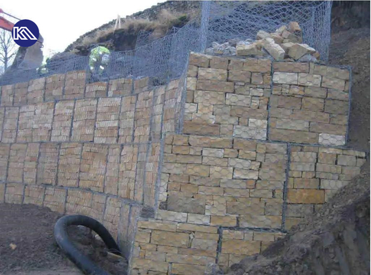 Giỏ lưới Gabion dệt bằng dây lục giác 3,3mm để bảo vệ ngân hàng